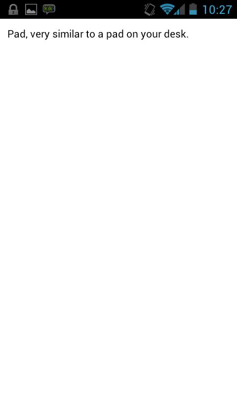 Pad - a simple notepad