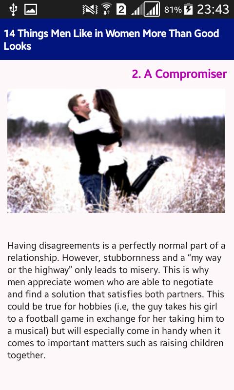 Things Men Like In Women More Than Good Looks