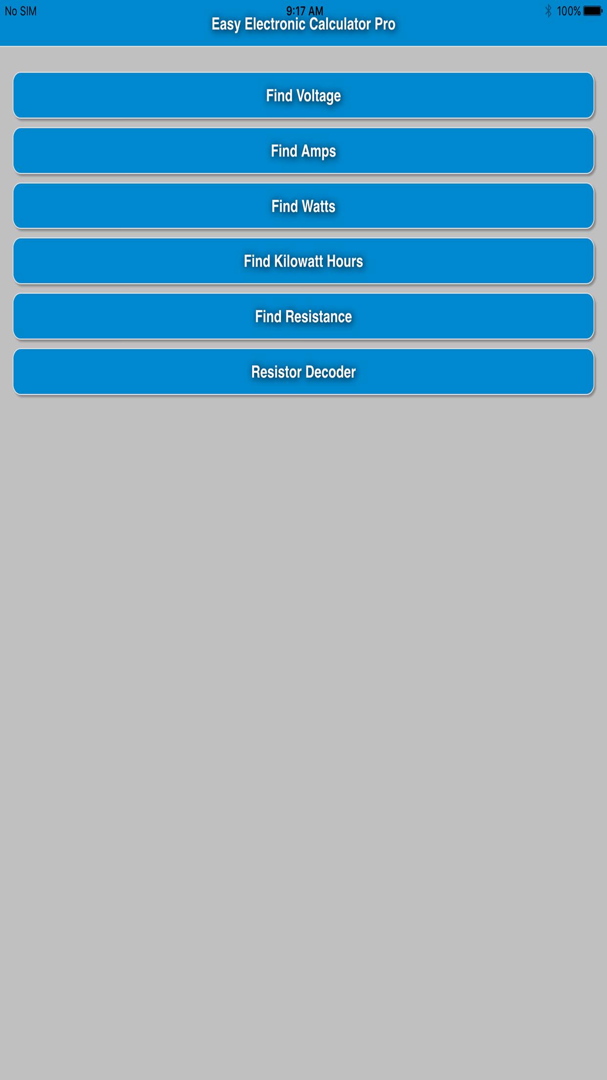 Easy Electrical Calculator