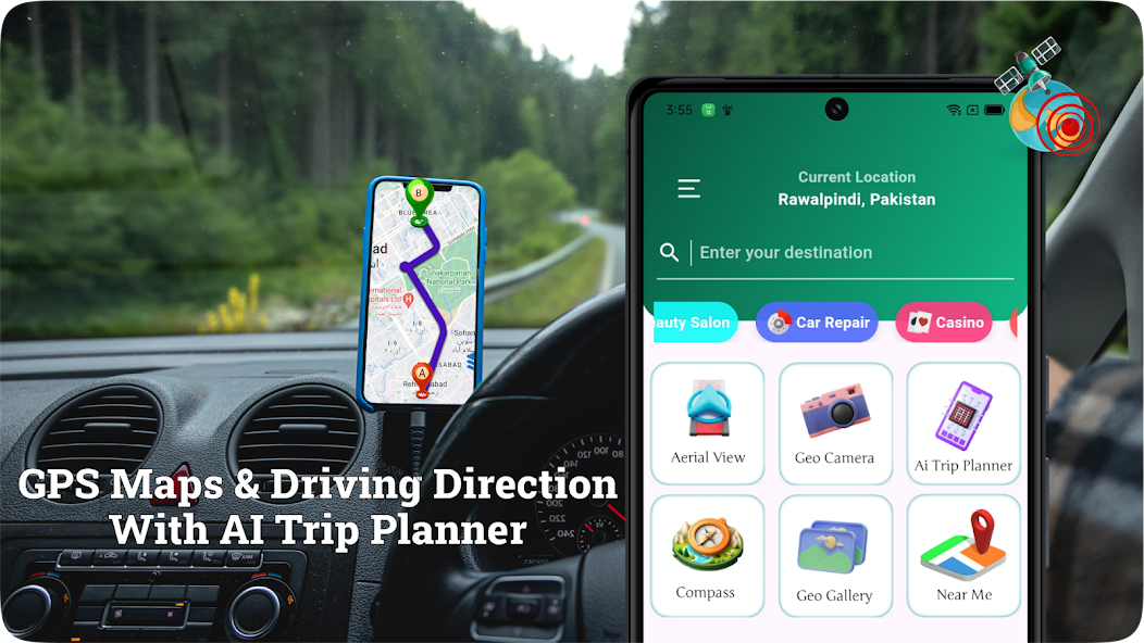 Live MAPS & GPS Navigation