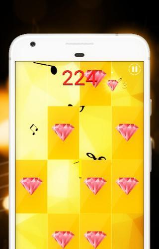Piano Music Magic Gold Tiles
