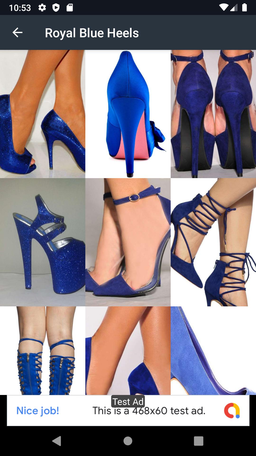 Royal Blue Heels