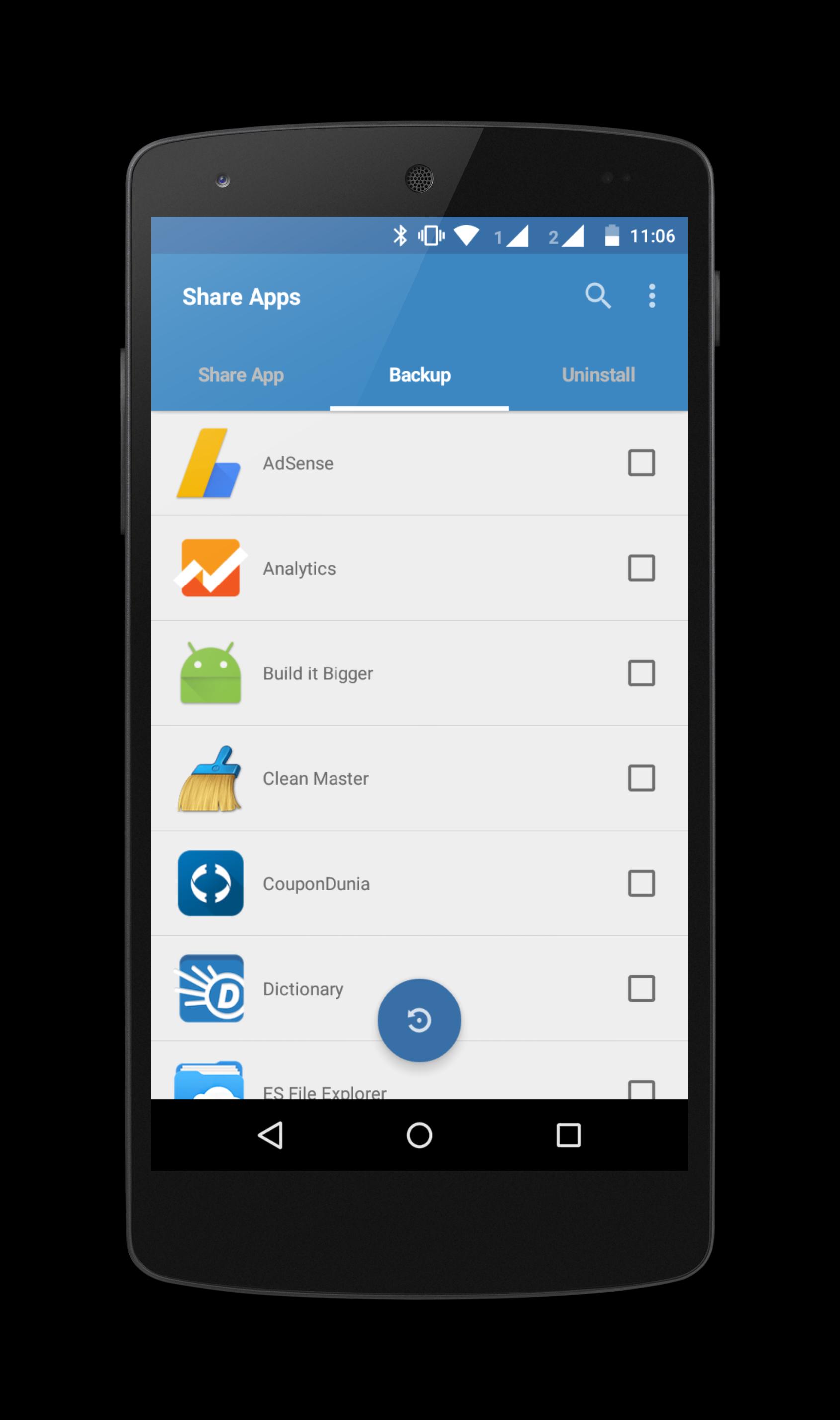 ShareApps - Backup and Restore