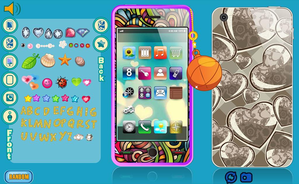 Social media phone dress up