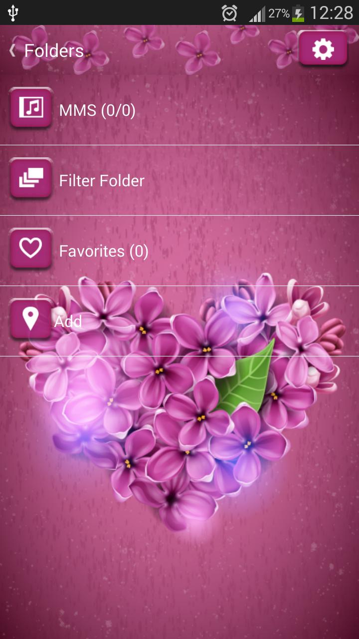 GO SMS Lilac