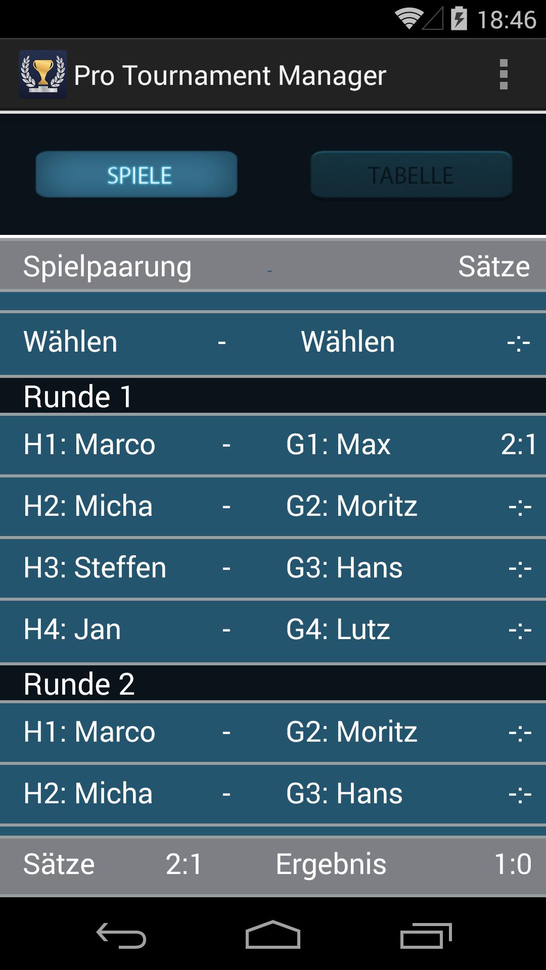 Pro Tournament Manager