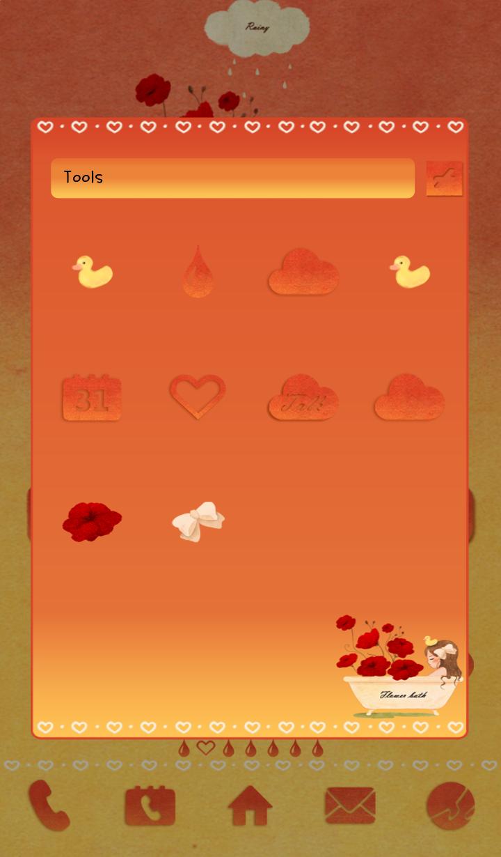 Be dyed with flower Dodol