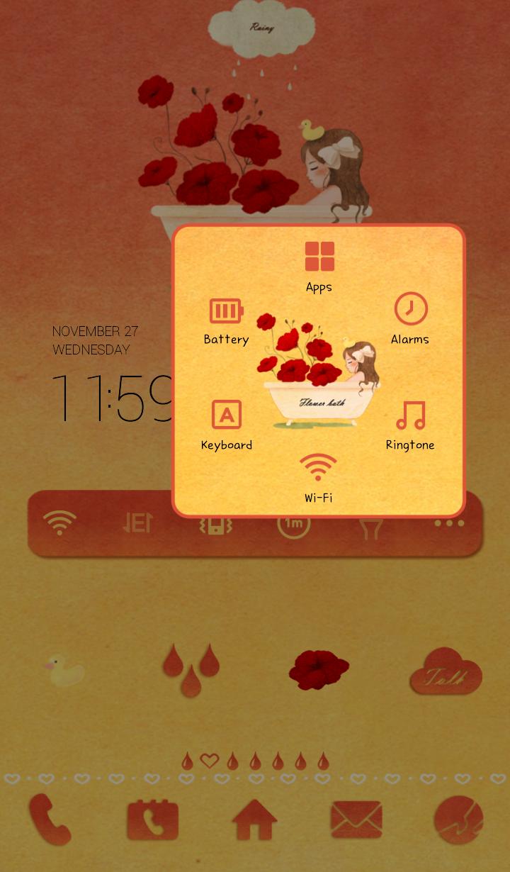 Be dyed with flower Dodol