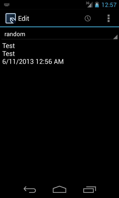 Text file based note taker