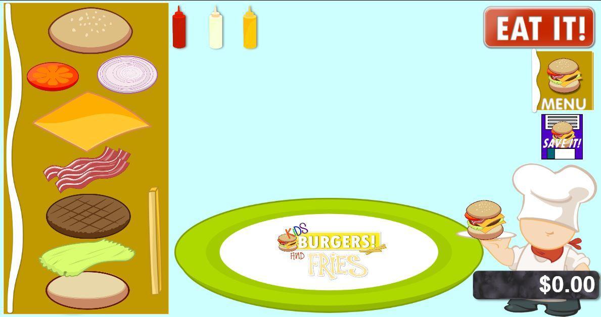 Kids BURGERS & Fries!!