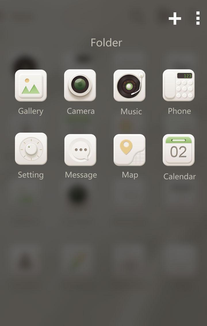 Soft cream GO Launcher Theme