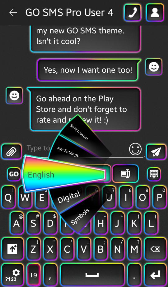 Neon Rainbow Keyboard