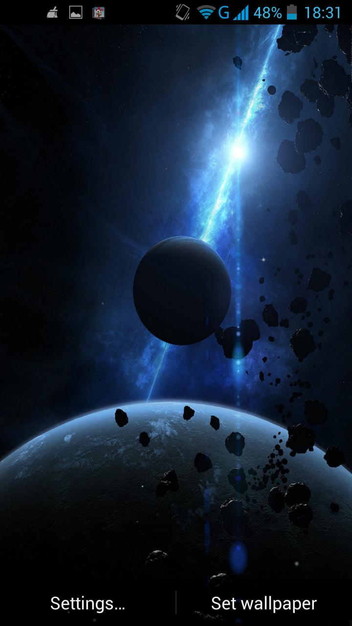 Asteroids Live Wallpaper