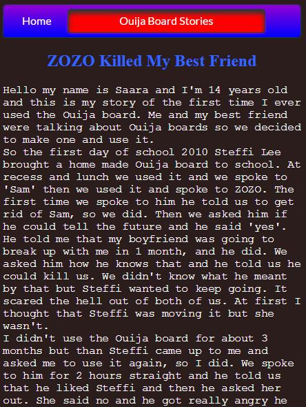 Ouija Board Horror Stories