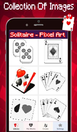 Solitaire Color By Number-Pixel Art: Coloring Book