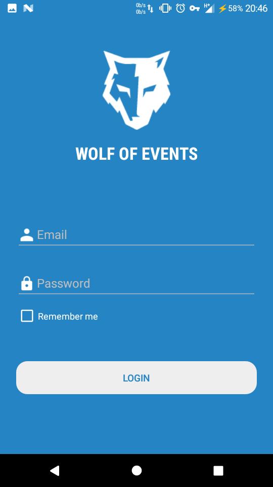 Wolf Of Events  - Scanning APP