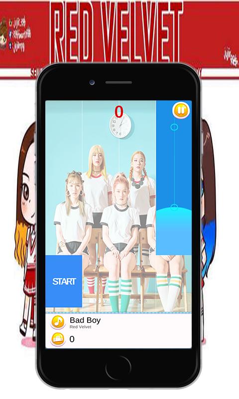 Red Velvet Piano Tiles Game