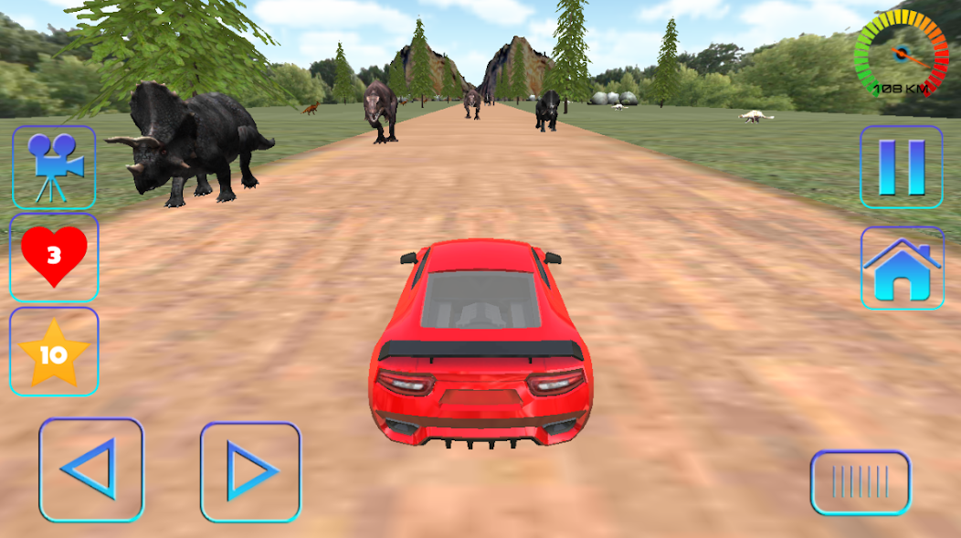 Car Racing in Dinos