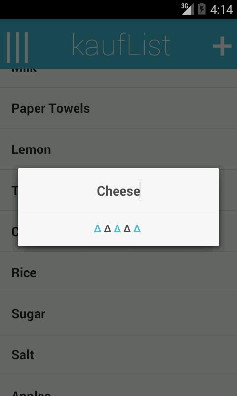 kaufList Shopping list