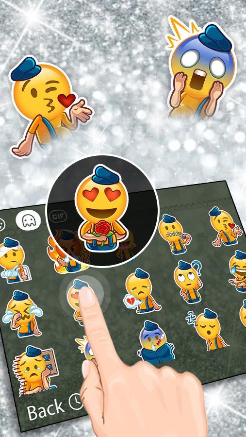 Silver Glitter Keyboard