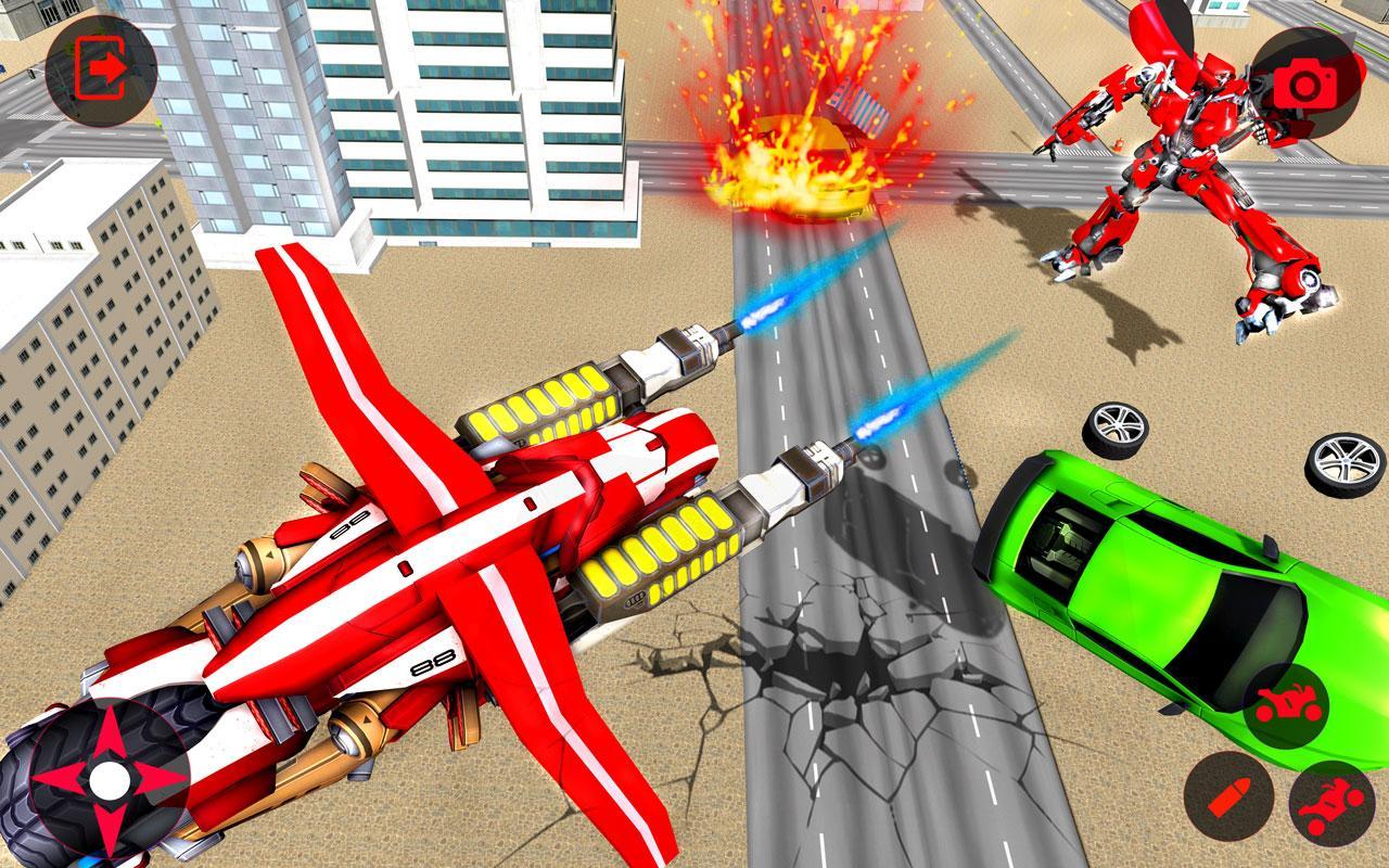 Flying Bike Transformation Robot