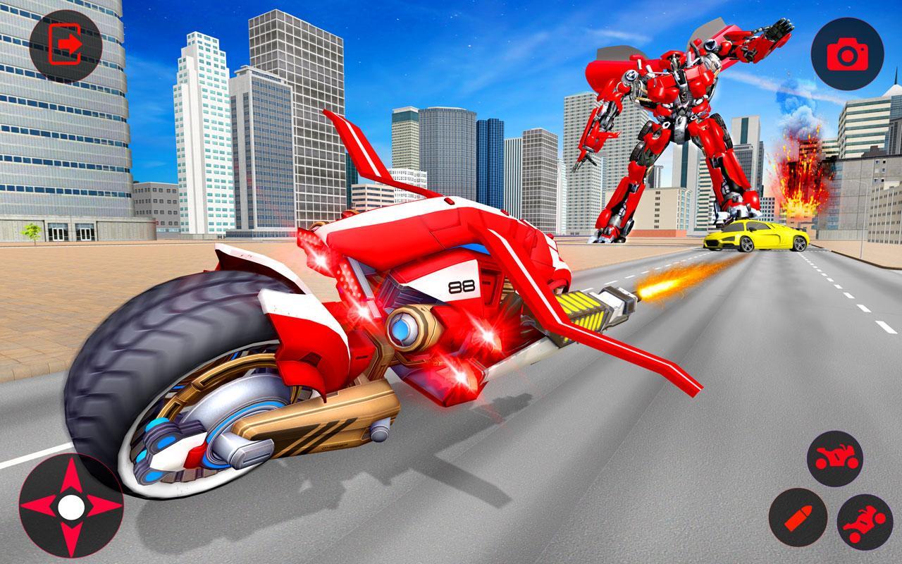 Flying Bike Transformation Robot