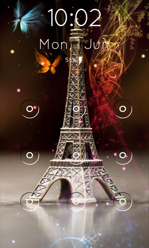 Paris Pattern Screen Lock