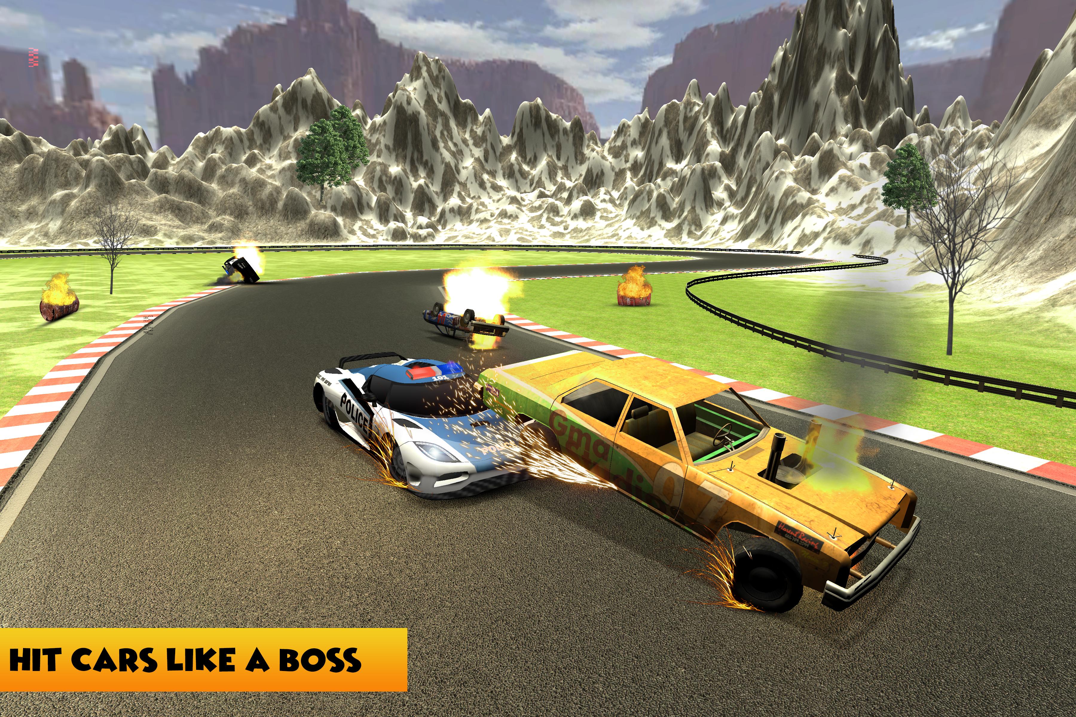 Police Car Wars Demolition 3D