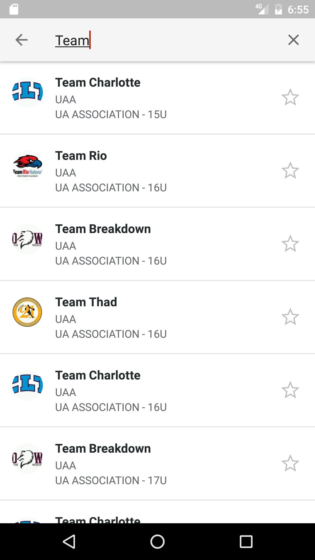 Under Armour Association UAA