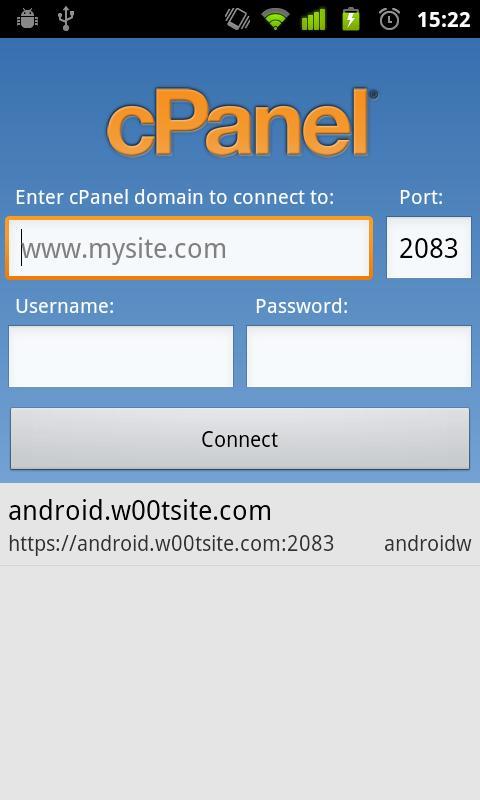 Control Panel for cPanel