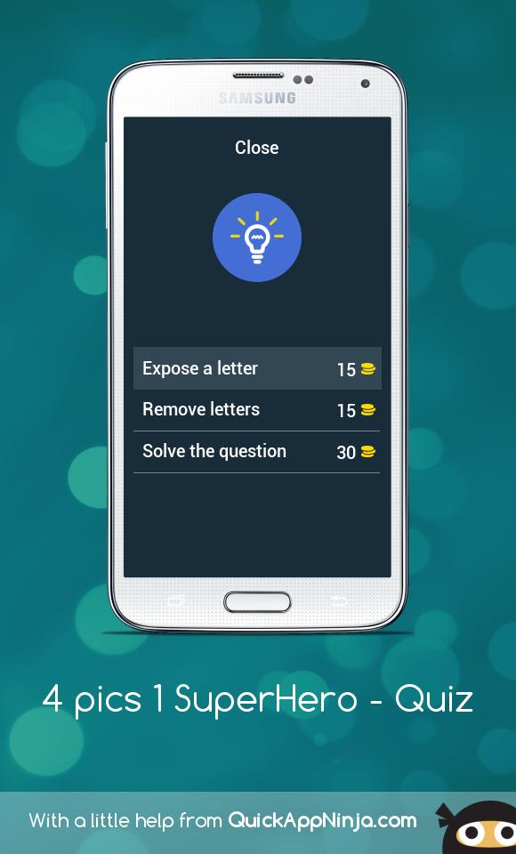 4 pics 1 superhero - Quiz