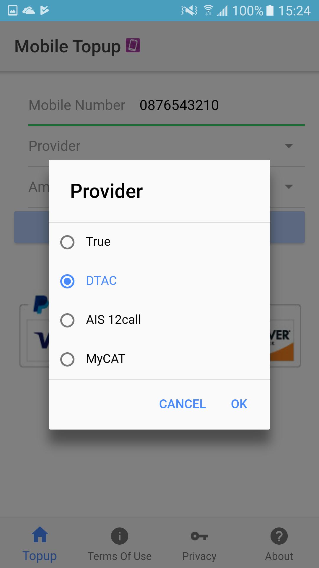 Mobile Top Up Thailand
