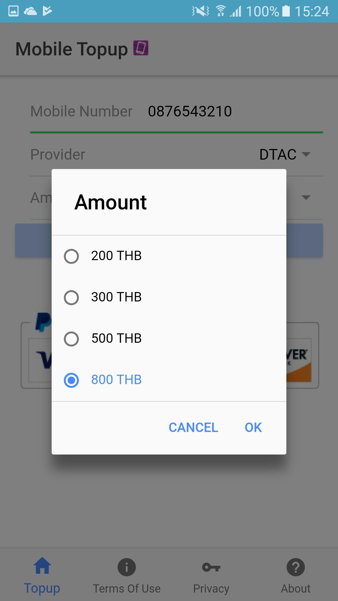 Mobile Top Up Thailand