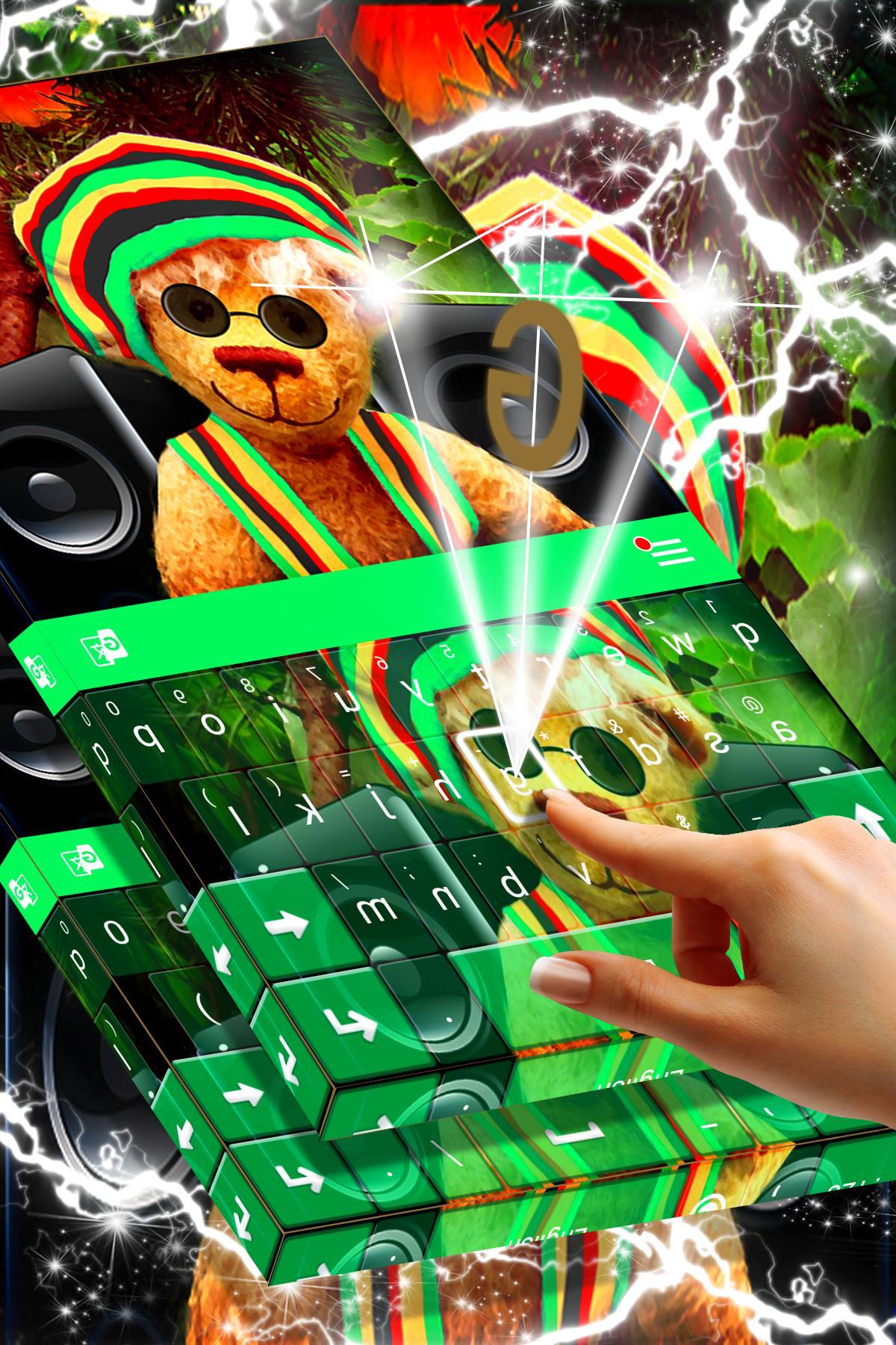 Rasta Teddy Bear Keyboard
