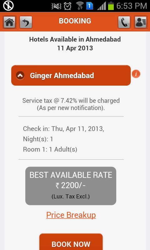 Ginger Hotels Reservations