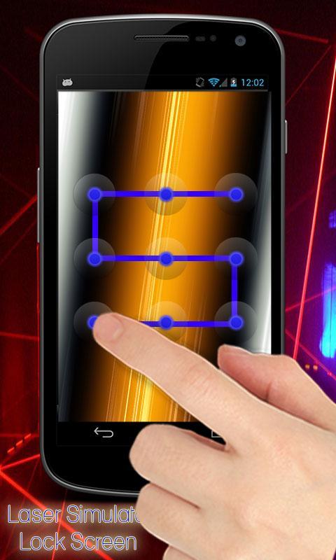 Laser Simulator Lock Screen
