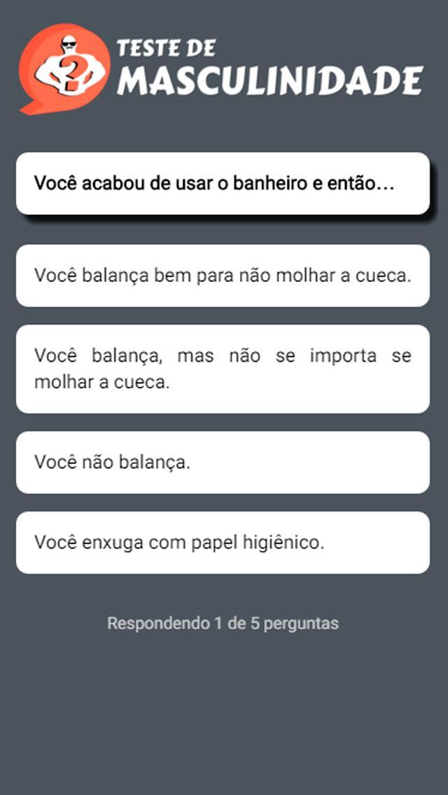 Teste de Masculinidade