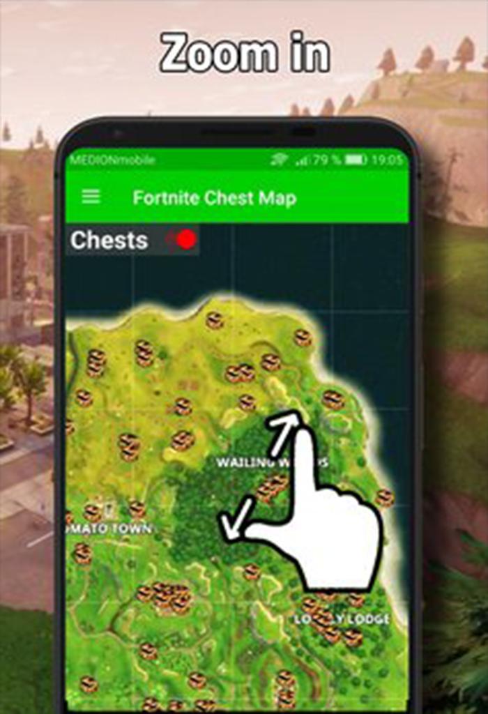 Map `Fortnite battle royale`