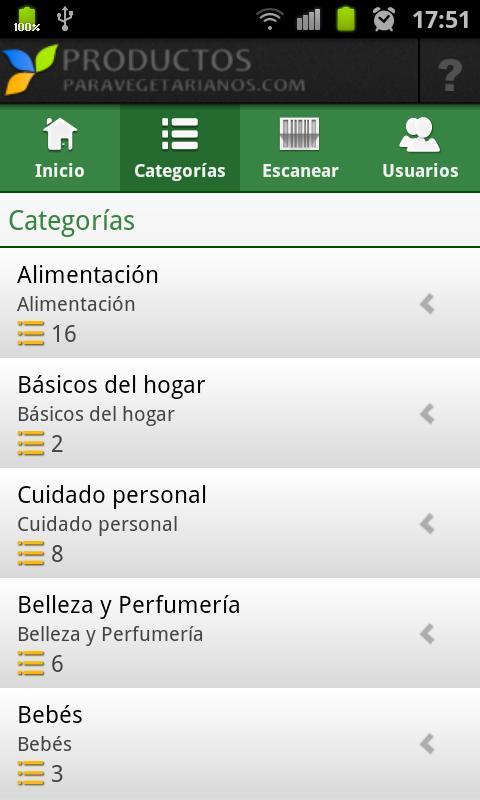 Productos Vegetarianos