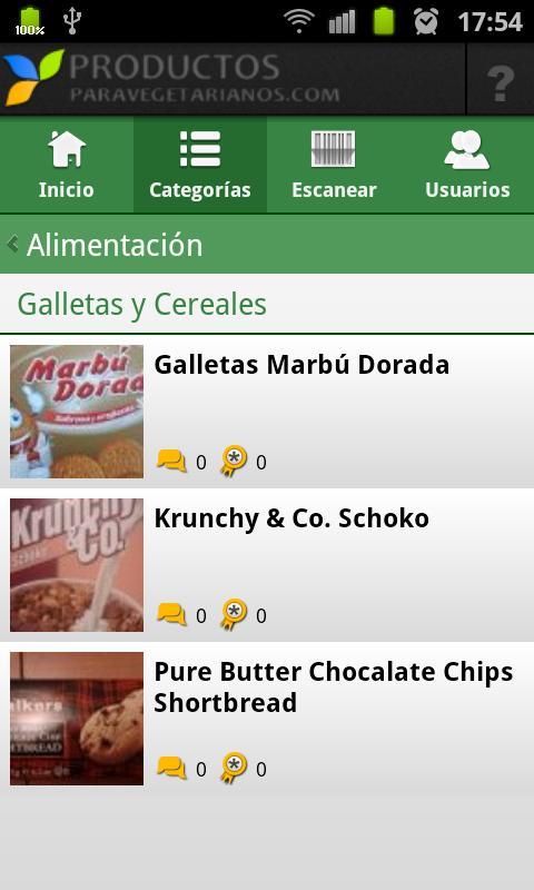 Productos Vegetarianos