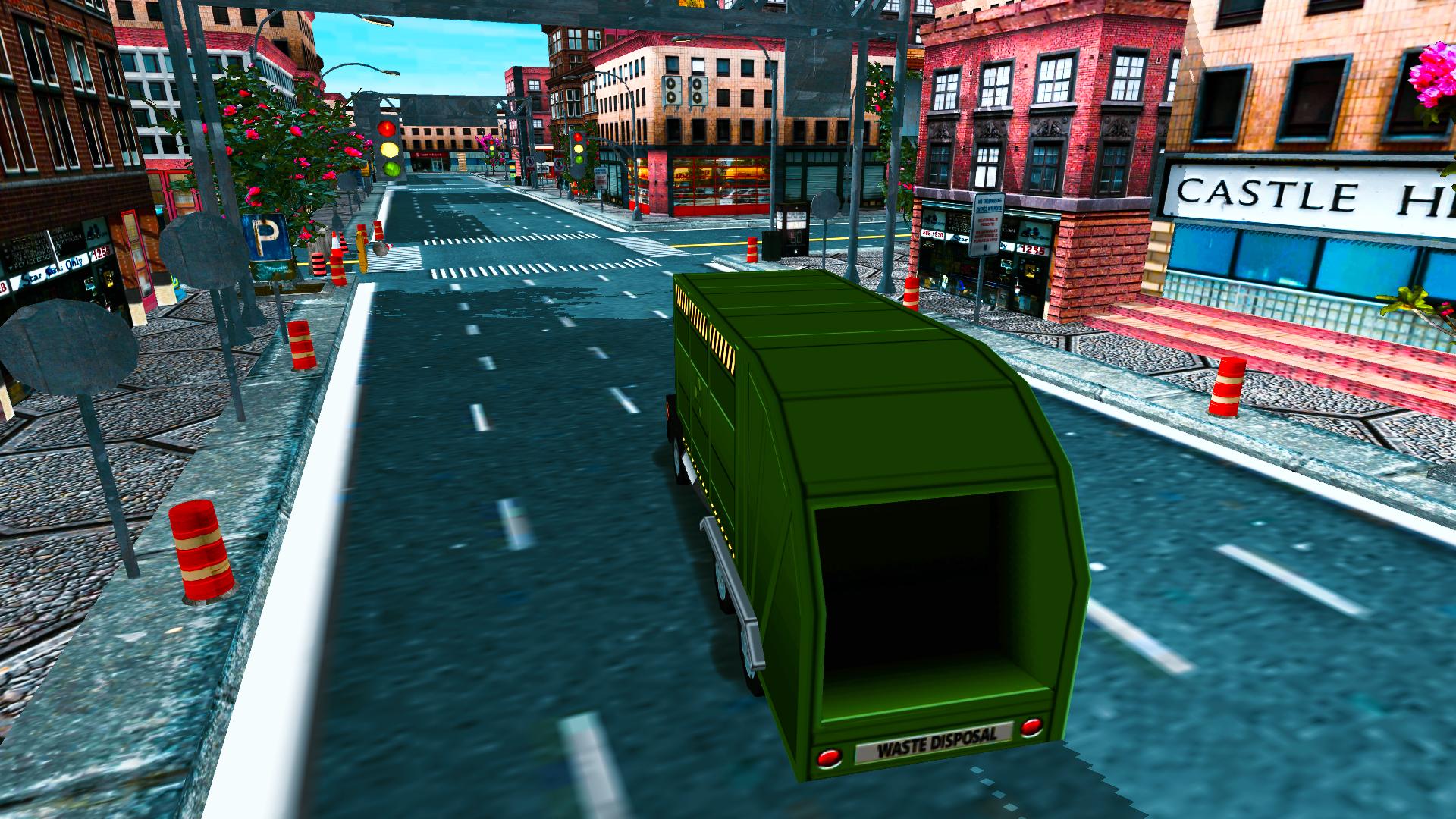 Blocky Garbage Truck Sim