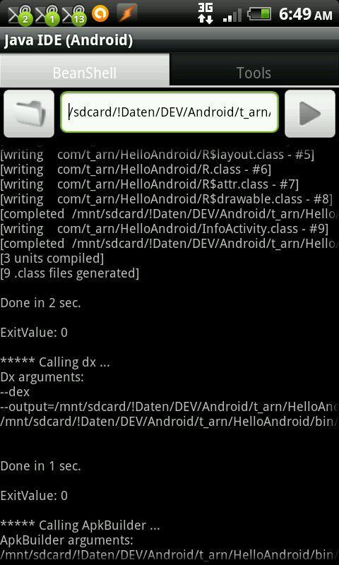 Old 1.x JavaIDEdroid
