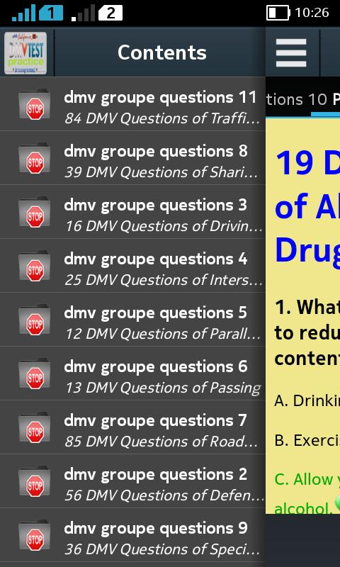 california dmv practice test