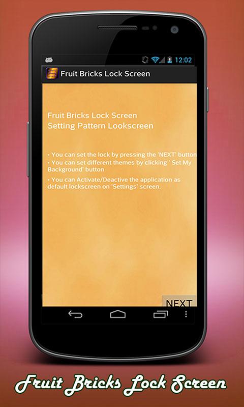 Fruit Bricks Lock Screen