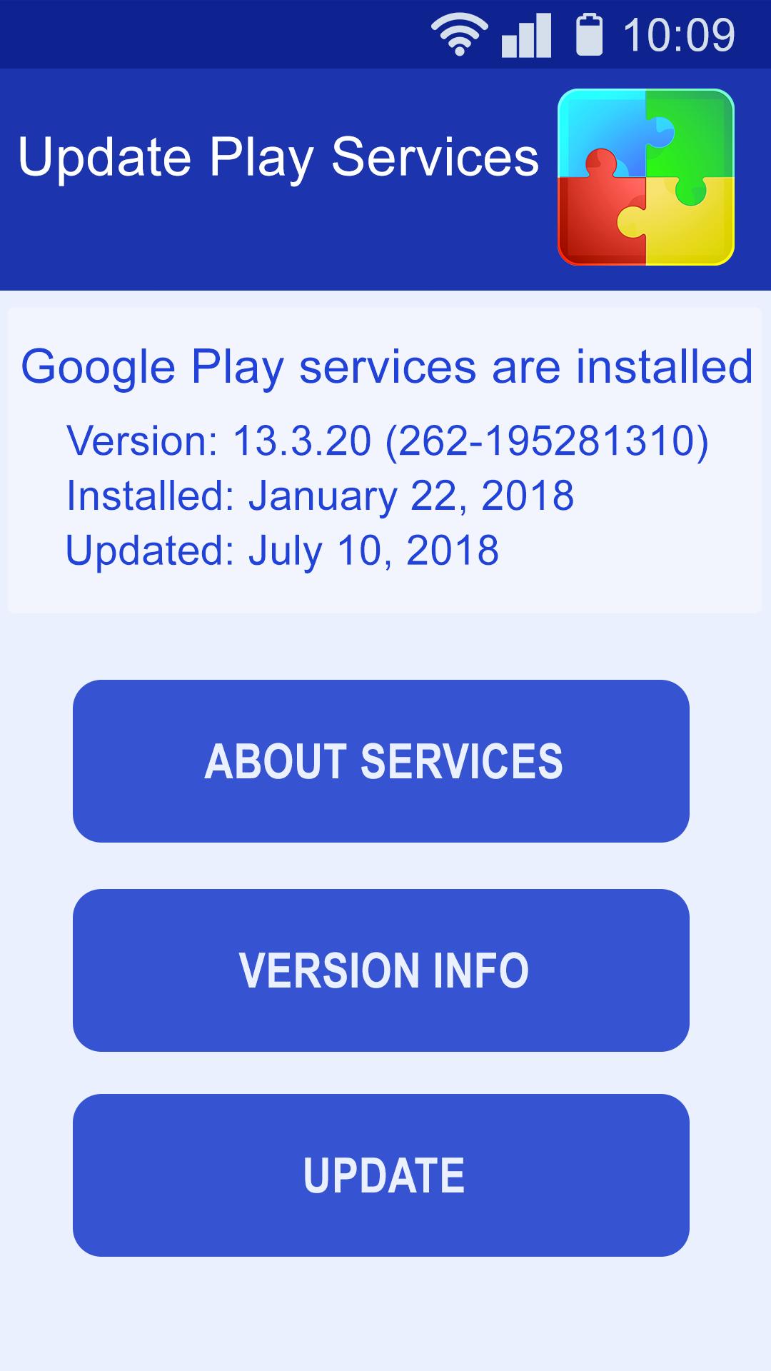 Updating Play Services