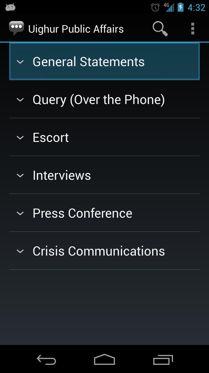 Uighur Public Affairs Phrases