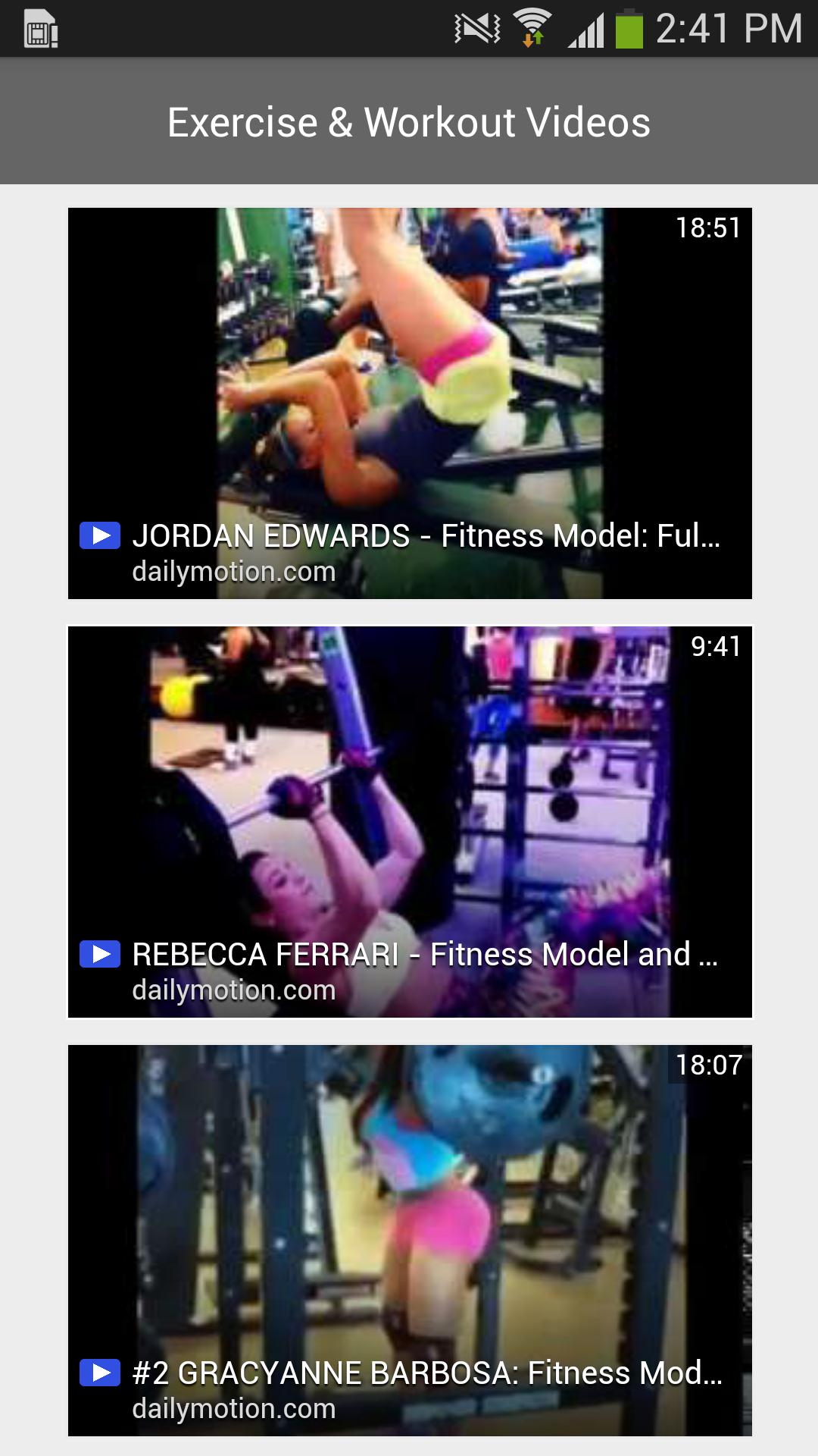 Exercise & Workout Videos
