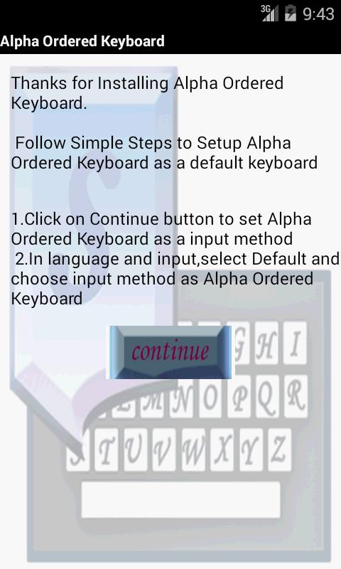 ABC Ordered Keyboard