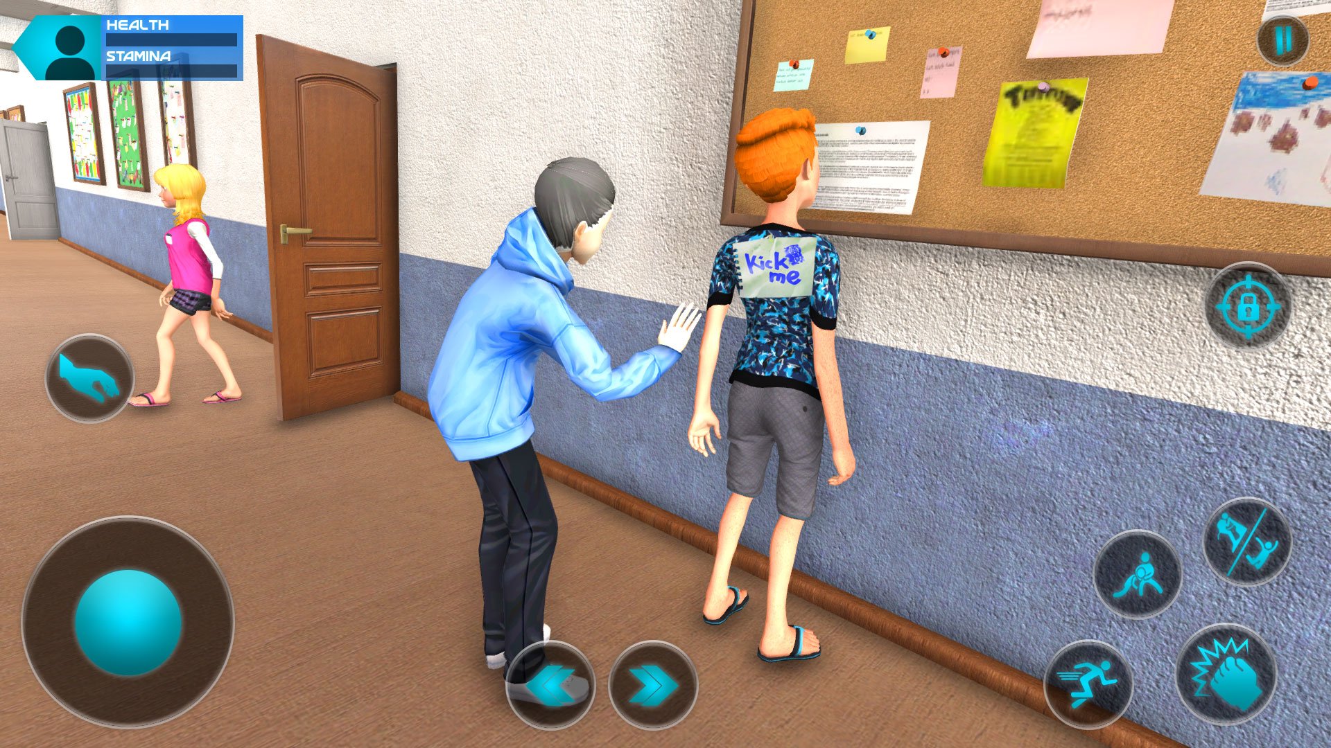 Bad Guy Fight In School - High School Life Game