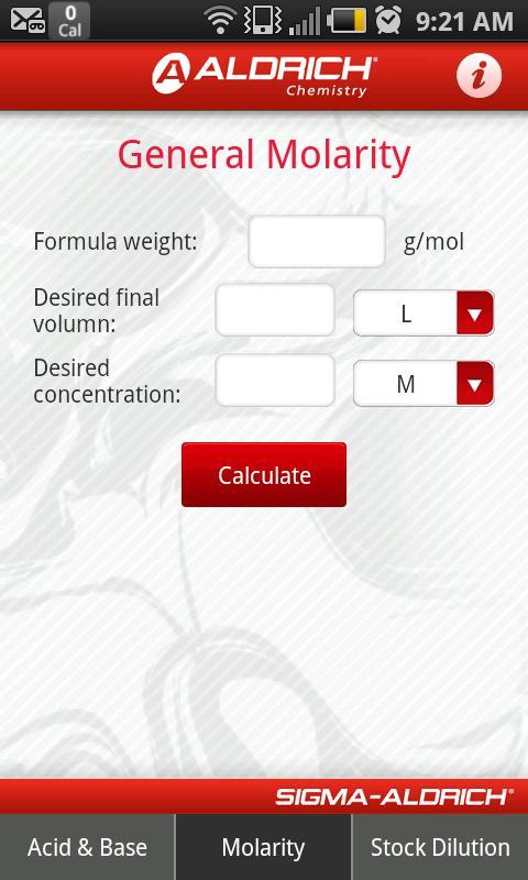 Molarity Calculator